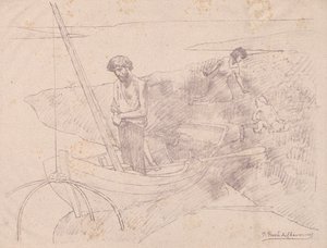 De arme visser door Pierre Puvis de Chavannes