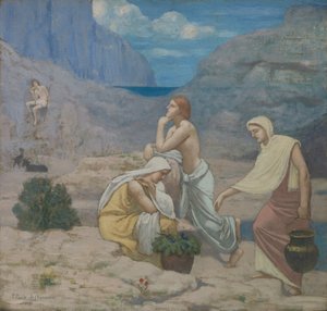 Het lied van de herders, 1891 door Pierre Puvis de Chavannes