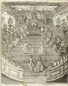 Illustratie uit Le Maître à danser door Pierre Rameau