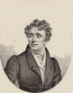 Portret van de operazanger Louis Antoine Eléonore Ponchard 1787-1866, ca. 1835 door Pierre Roch Vigneron