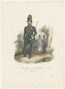 Belgische vrijwillige jager, 1831 door Pierre Simonau