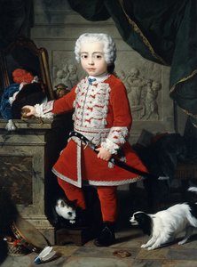 Portret van een Jonge Jongen in Hongaarse Kleding door Pierre Subleyras