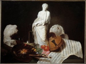 De attributen van de kunsten
