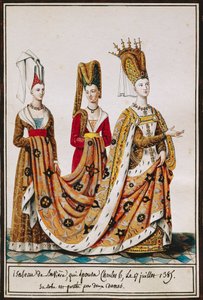 Isabeau van Beieren trouwt met Karel VI, Koning van Frankrijk, 17 juli door Pierre de La Mesangere