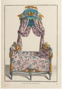 Lit à la Turque, ca 1788 door Pierre de La Mesangere