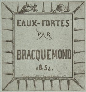 Eaux-fortes door Bracquemond, 1854
