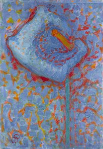 Aronskelk, 1908-1909 door Piet Mondrian