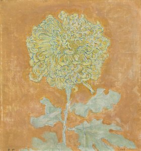 Chrysant door Piet Mondrian