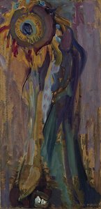 Stervende zonnebloem I door Piet Mondrian