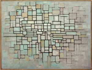 Compositie Nr. II; Compositie met lijnen en kleur