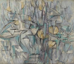Compositie X. 1911 door Piet Mondrian