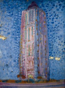De vuurtoren van Westkapelle door Piet Mondrian