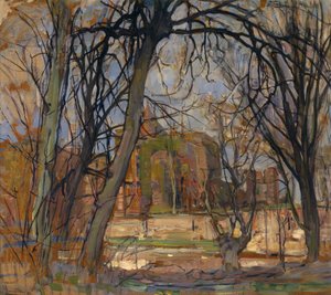 Lentezon: Kasteelruïne: Brederode, c.1909-10 door Piet Mondrian