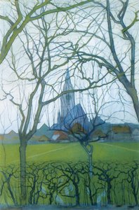 St. Jacobskerk door Piet Mondrian
