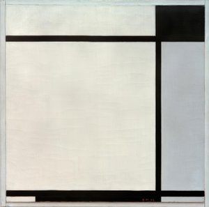 Schilderij No.II, met zwart en grijs