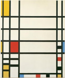 Trafalgar Square door Piet Mondrian