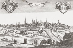 Panorama van Münster, Duitsland