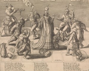 De dans van de wereld, midden 16e eeuw door Pieter Balten.