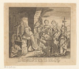 Verzoeking van de Heilige Antonius door Pieter Balthasar Bouttats