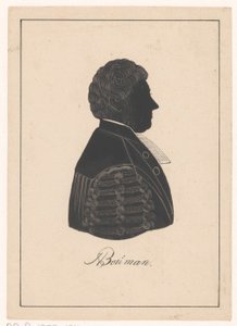 Silhouetportret van Herman Bouman