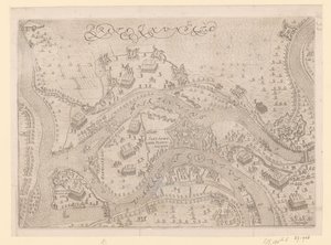 Beleg en inname van Sint-Andries door Maurits, 1600 door Pieter Bast