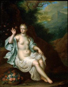 Flora, Nederlandse schilderij uit de 17e eeuw door Pieter Borm