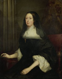 Portret van een vrouw door Pieter Borselaer