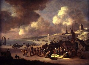 De kust bij Scheveningen