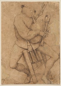 De Doedelzakspeler door Pieter Bruegel the Elder
