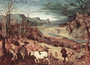 Dutch: De terugkeer van de kudde The Return of the Herd





 (Autumn ) door Pieter Brueghel the Elder