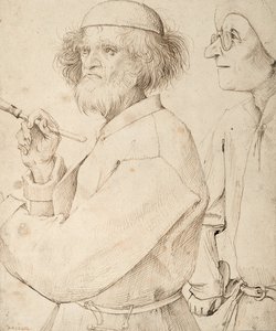 De schilder en de koper door Pieter Brueghel the Elder