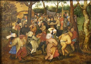 Bruiloft dans. door Pieter Brueghel the Younger