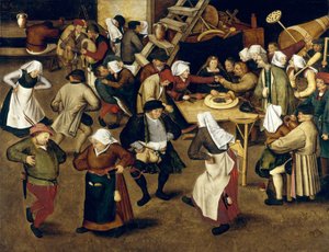 Boerenbruiloft door Pieter Brueghel the Younger