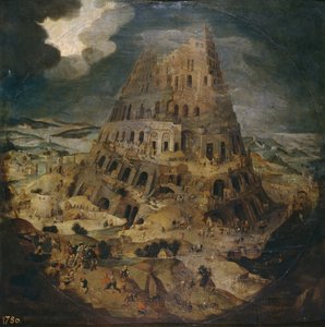 De Toren van Babel, ca. 1595 door Pieter Brueghel the Younger
