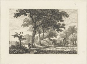 Landschap met huifkar (Waterlandschappen)