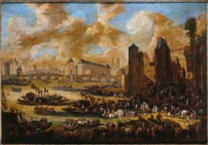 Le Pont-Neuf, la Cité, la Tour et la Porte de Nesle, circa 1650