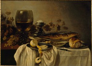 Ontbijt door Pieter Claesz