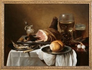 Ontbijtstuk, c.1640 door Pieter Claesz