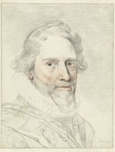 Portret van Prins Maurits door Pieter Claesz. Soutman