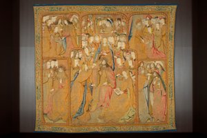 Vlaamse wandtapijt. Annunciatie, ca. 1502-04 door Pieter Coecke van Aelst