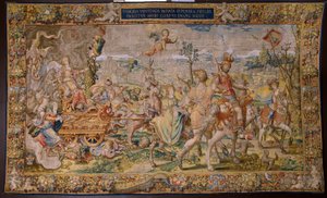 De zeven hoofdzonden: Hoogmoed door Pieter Coecke van Aelst