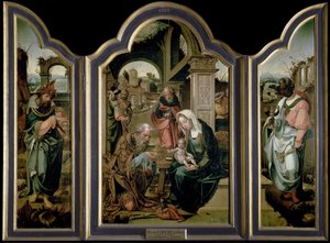 De Aanbidding der Wijzen door Pieter Coecke van Aelst