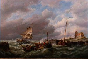 Op het Eiland Texel, Nederland door Pieter Cornelis Dommerson