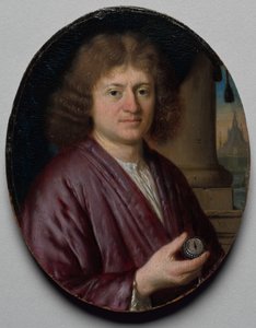 Portret van een Man met een Horloge, ca. 1665-70 door Pieter Cornelisz van Slingelandt