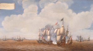 De eerste slag bij Öland op 31 mei 1564 door Pieter Cornelisz van Soest