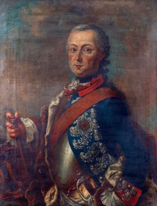 Portret van Frederik II van Pruisen door Pieter Frederik de la Croix