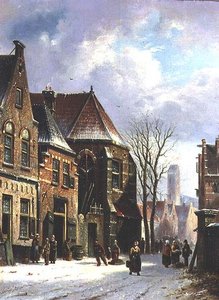 Een Nederlandse straatscene