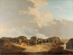 De Halvemaan gebouwd bij het Beleg van Naarden, april 1814