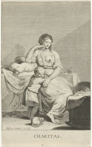Moeder met kinderen door Pieter Holsteyn (II)