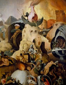 Laatste Oordeel, ca. 1554, schilderij door Pieter Huys, olieverf op paneel door Pieter Huys